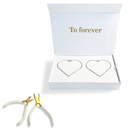 Permanent Bracelet Kit – DIY 316 Stainless Steel Bracelet Making Kit for Couples Gift for Anniversary, Valentine’s Day Jewelry